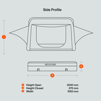 HARD SHELL SIDE-OPENING TENT (pre order end of November )